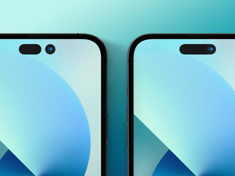 9to5Mac hat ein Mockup erstellt, um den Zustand des Kameraausschnittes in beiden Varianten zu zeigen.