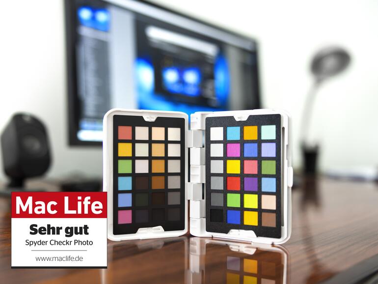 Einfache Kalibrierung: Mit einem Referenzfoto des Spyder Checkr Photo erreichen Sie in wenigen Schritten Farbkonsistenz. Das ist vor allem bei Produktfotos wichtig.