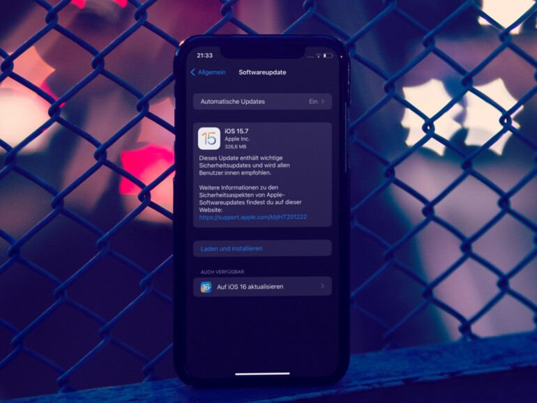 iOS 15.7 ist draußen.