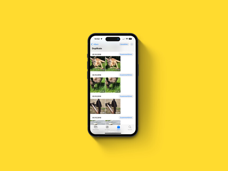 Doppelte Fotos erkennt iOS 16 automatisch