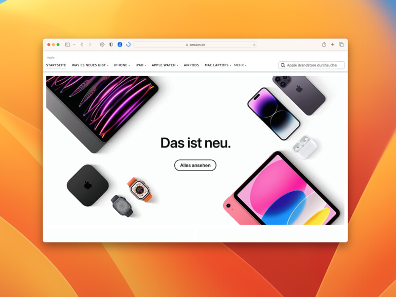 Apple hat bei Amazon eine eigene Store-Seite