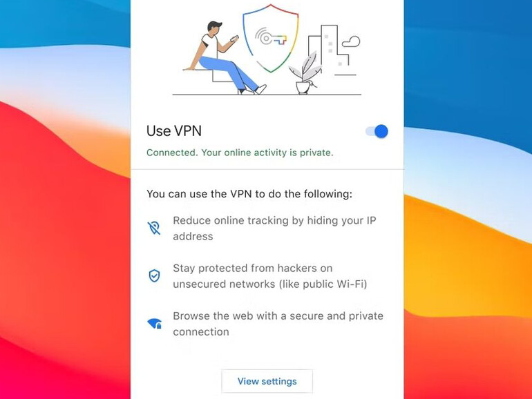 Der Mac-Client erfordert mindestens macOS 11 „Big Sur“. Außerdem steht wahrscheinlich zeitgleich eine Version für Windows-11-PCs bereit. Nach der Einrichtung agiert der Dienst im Hintergrund; eine ständige Nutzung der App ist dann nicht mehr nötig.