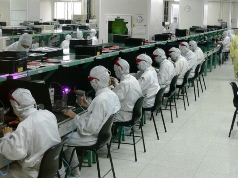 Arbeiter bei Foxconn