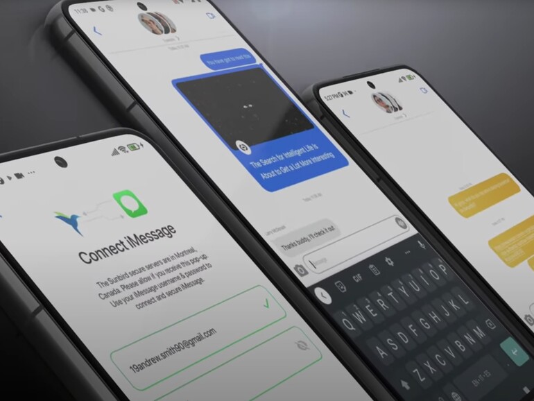 Laut den Entwickler:innen soll sich die Verbindung der Sunbird-Android-App mit Apples iMessage-Dienst in knapp einer Minute herstellen lassen.