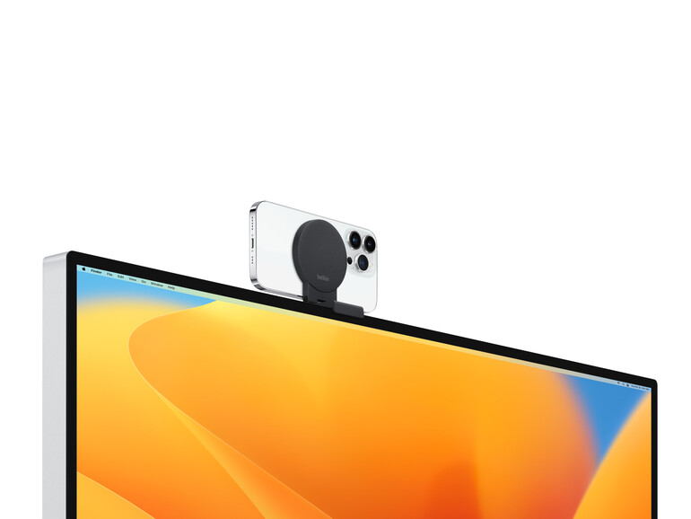 Das Belkin iPhone Mount ist kompatibel zum iMac, Studio Display sowie dem Pro Display XDR