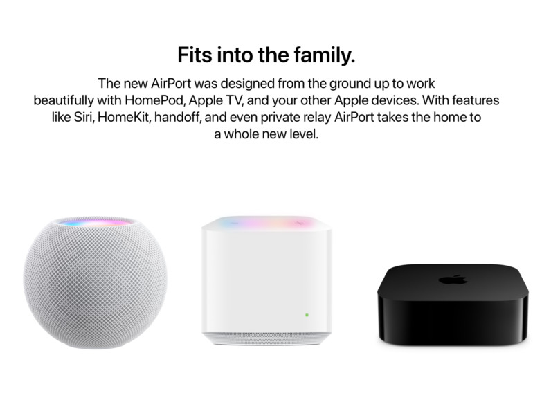 Mit der Größe eines HomePod mini könnte der AirPort durchaus punkten