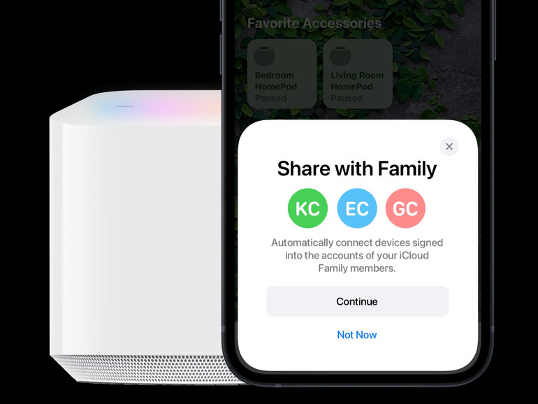 Via Familienfreigabe könntest du die Internetverbindung schnell mit deiner Familie teilen