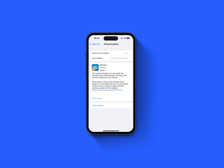 iOS 16.4 erscheint voraussichtlich in der kommenden Woche