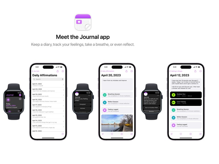 Designer Parker Ortolani hat eine konkrete Vorstellung von der App und sieht sie als Mischung aus Notizen und Health.