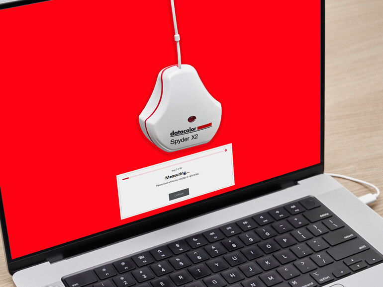 Die Software zeigt dir genau an, wo du den Messsensor hinhängen musst, damit die Kalibrierung bestmöglich verläuft.