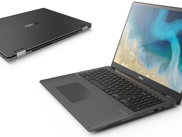 Ein optisch gelungener Convertible-Laptop: Das Asus Chromebook Flip CX5 (CX5601) erhielt 2022 den „iF Design Award“.