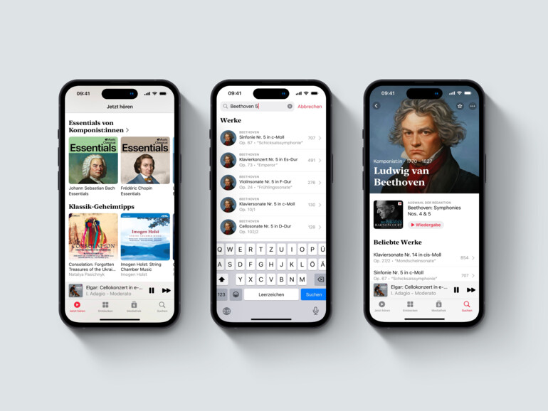 Nach der Veröffentlichung für das iPhone ist Apple Music Classical jetzt auch für Android-Geräte verfügbar.