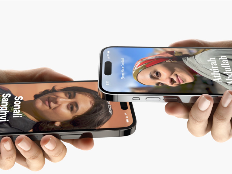 AirDrop erhält NameDrop für das Übertragen von Kontaktdaten