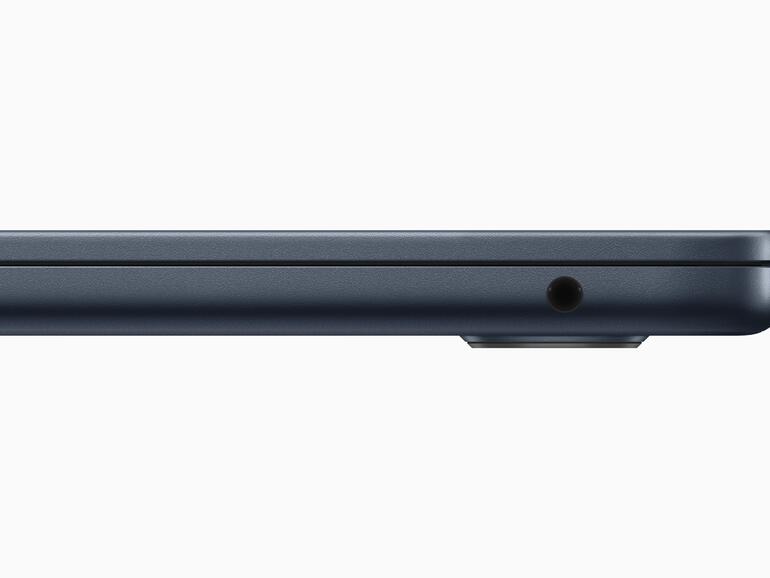 Das MacBook Air 15-Zoll kommt mit einer Kopfhörerbuchse.