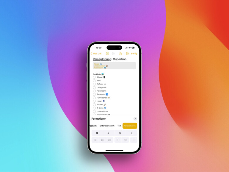 Die neue Formatierung sorgt für Abwechslung.