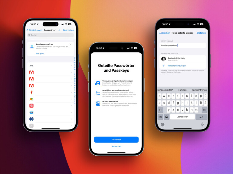 Apple erweitert dazu das Passwort-Menü in den Einstellungen