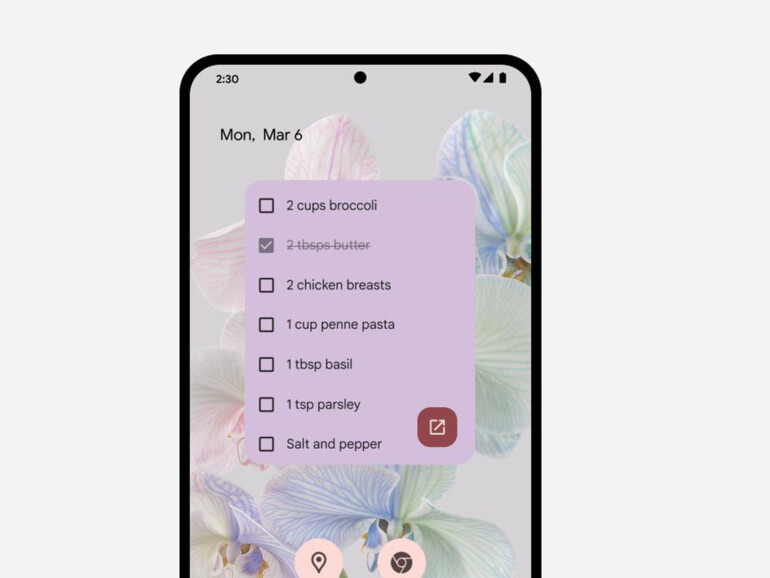 Interaktive Widgets gibt es unter Android gefühlt seit … immer.