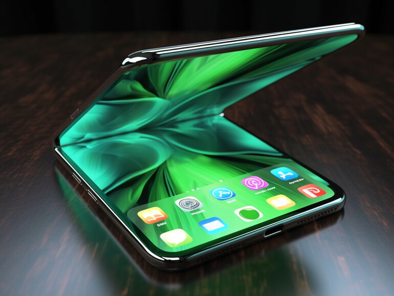 So könnte in faltbares iPhone aussehen