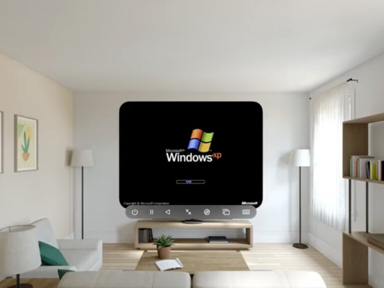 UTM bringt Windows XP auf Apple Vision Pro zum Laufen