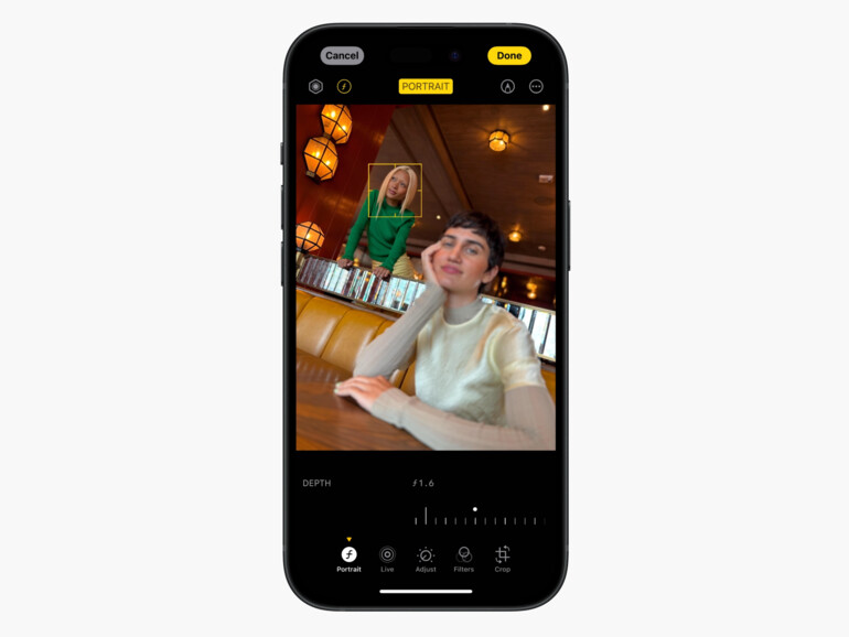 Du kannst auch nachträglich den Fokus ändern