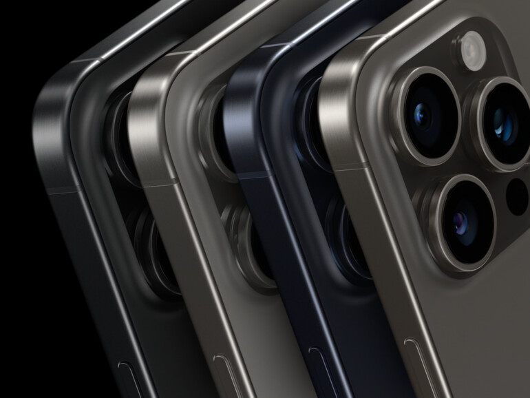 Das iPhone 15 Pro kommt in vier neuen Titanium-Farben
