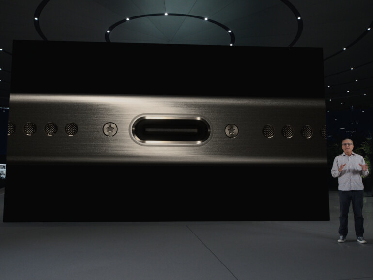 Das iPhone 15 Pro hat einen USB-C-Anschluss