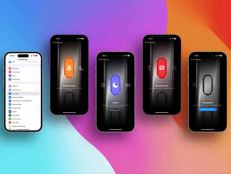 Die Aktionstaste am iPhone 15 Pro kannst du in den Einstellungen anpassen.