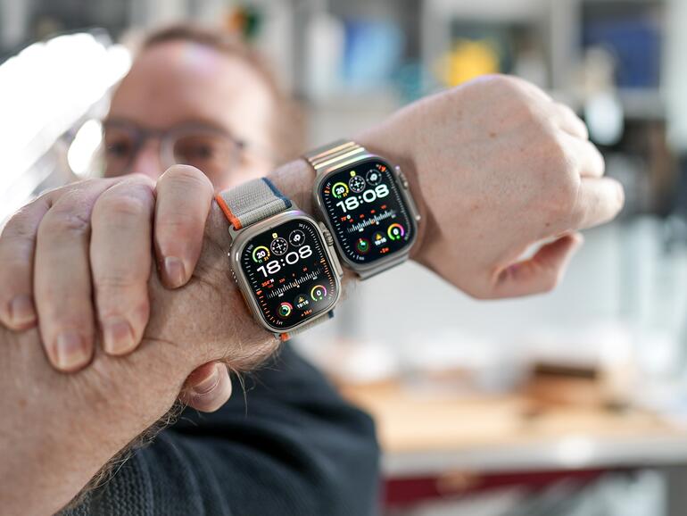 Sehen sich mehr als nur ähnlich: Apple Watch Ultra 2 und Apple Watch Ultra.
