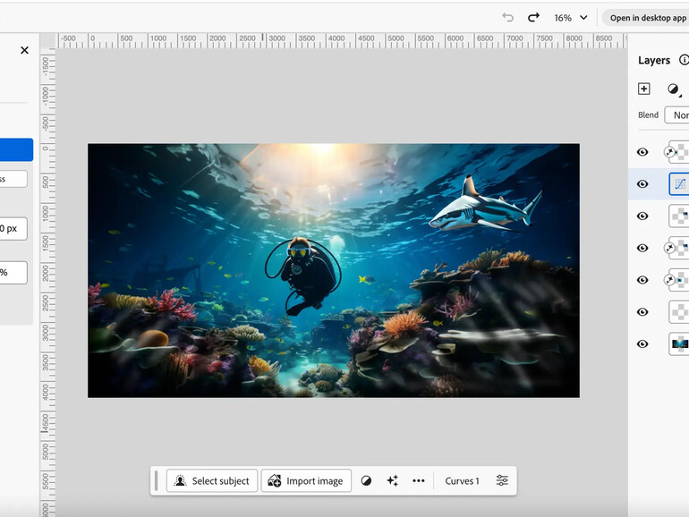 Einmal runderneuern, bitte: Adobe gönnte Photoshop Web eine Überarbeitung der Benutzungsoberfläche.