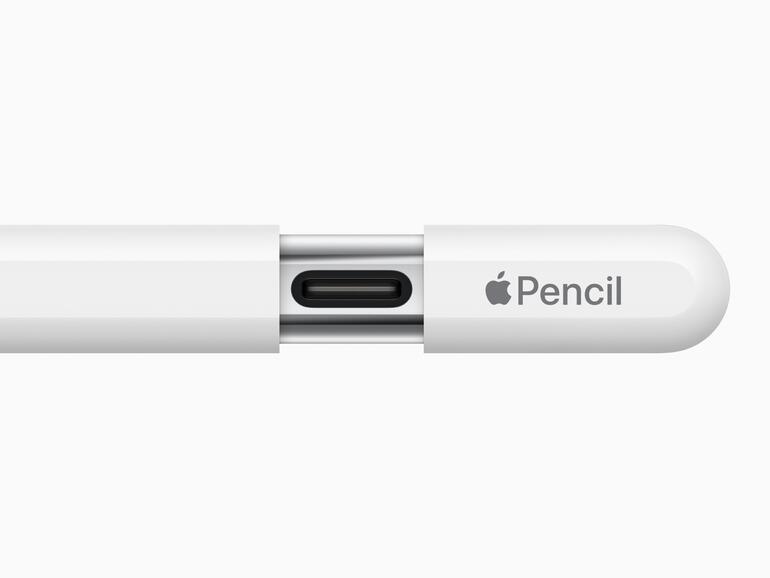 Clevere Lösung: Im Gegensatz zum ersten Apple Pencil kannst du hier ein Kabel einstecken.