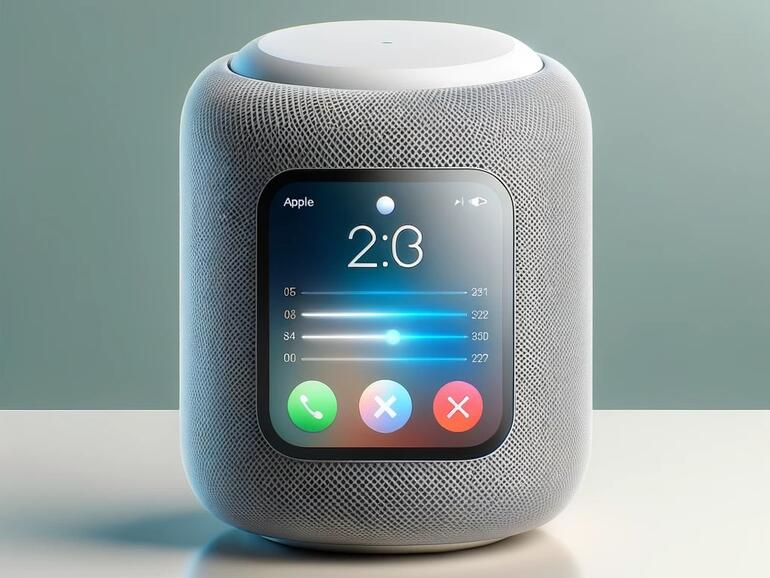 So sieht die KI einen HomePod mit Display