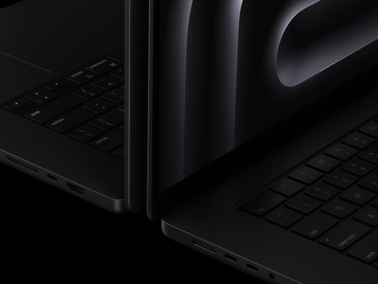 Space Black MacBook Pro mit M3 Pro