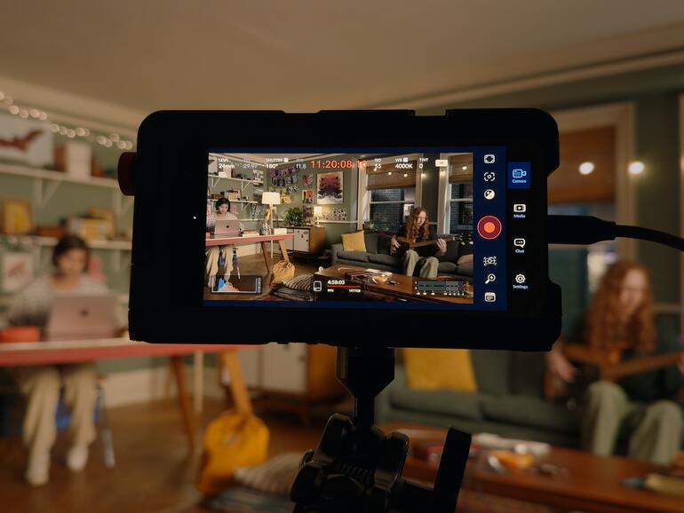 Bei den Aufnahmen setzte Apple auf einen externen Speicher sowie die neue Blackmagic-Camera-App