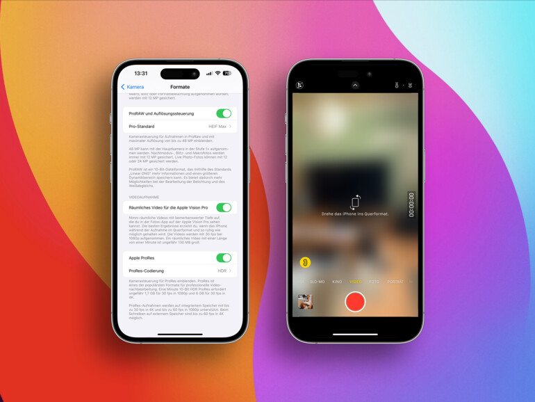 In iOS 17.2 steht räumliches Video bereit