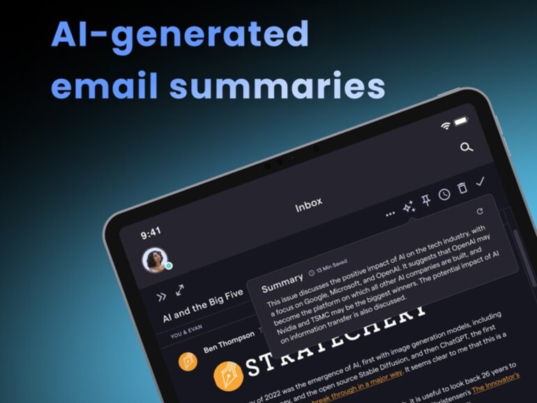 Langer Newsletter? Die Artifizielle Intelligenz von Shortwave fasst den Inhalt in ein paar Sätzen zusammen.