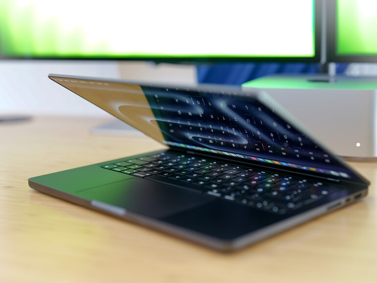 Das neue MacBook Pro hat „Köpfchen“: Mit den 97 Milliarden Transistoren des M3 Max zieht es mit den 100 Milliarden Nervenzellen des menschlichen Gehirns gleich.