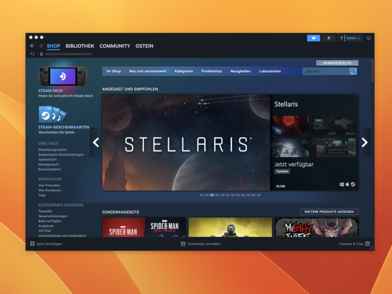 Steam wird bald nicht mehr für Macs mit macOS 10.14 oder früher verfügbar sein