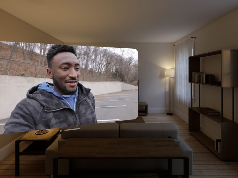 Youtube auf der Vision Pro