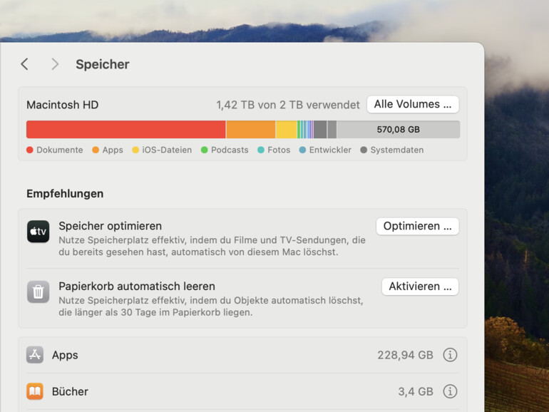 Wenn der Speicher auf dem Mac knapp wird, wird es Zeit zum Aufräumen.