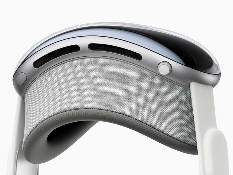 Die beiden Knöpfe an der Apple Vision Pro