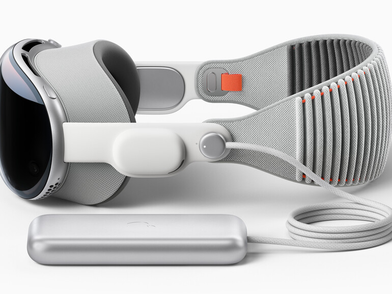 Apple Vision Pro: Das gesamte Set mit Kopfband und Akku