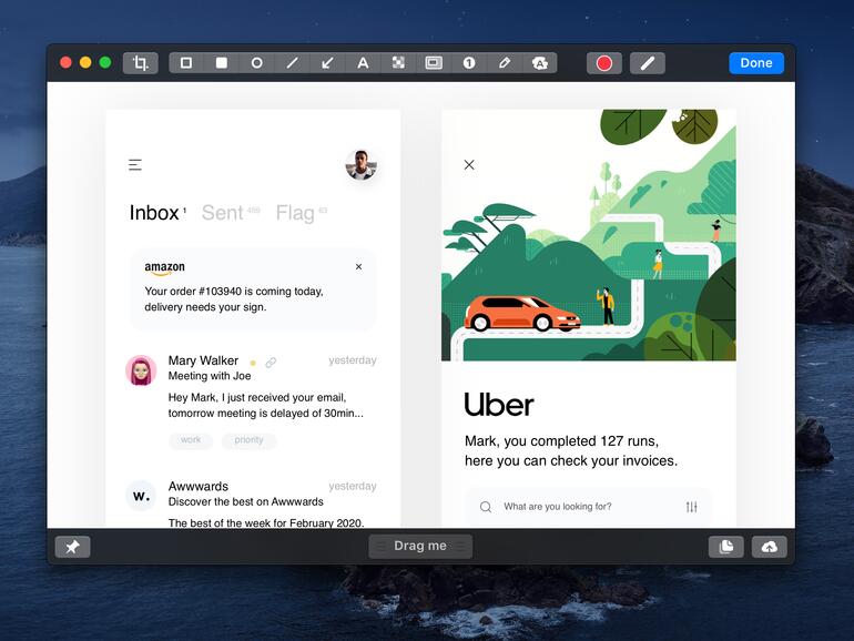 CleanShot X in Aktion