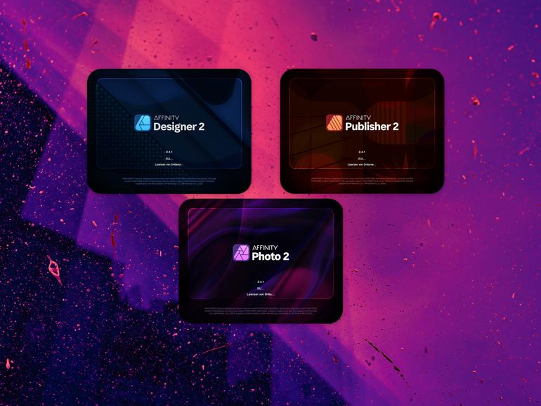 Affinity Photo, Designer und Publisher
