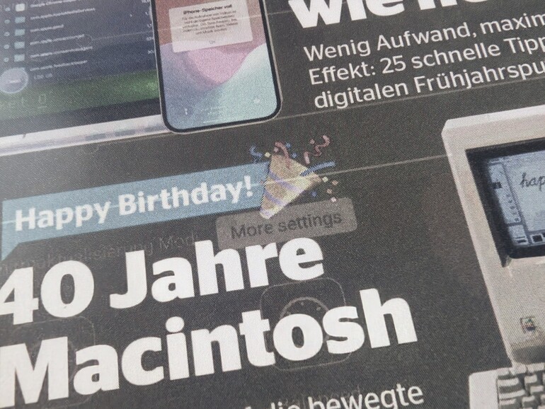 Deutlich zu erkennen: das „Ghosting“ des vorher dargestellten Bildschirms.