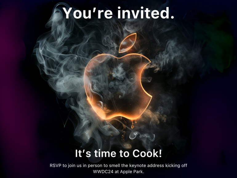 Apples offizielle Einladung zum Apple Cook Event