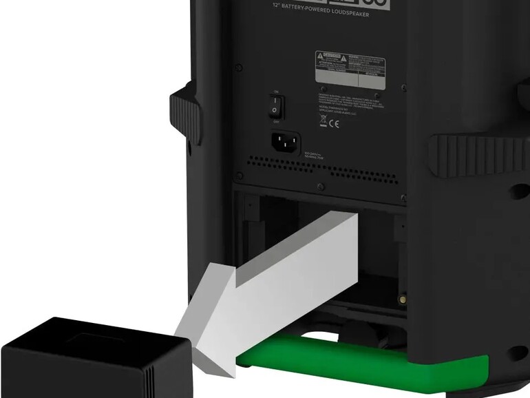 Praktisch: Du kannst den Akku mit wenigen Handgriffen wechseln.