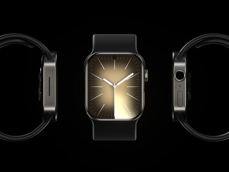 Konzept der Apple Watch X von allen (relevanten) Seiten