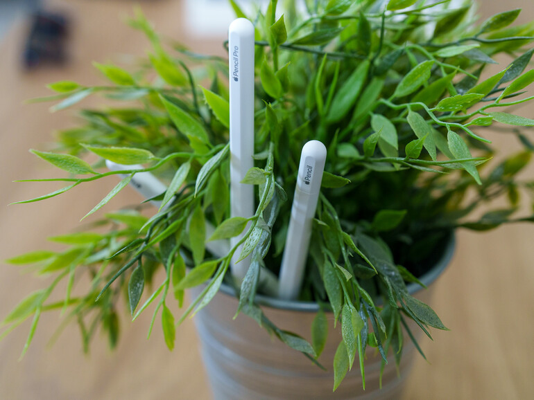 Insgesamt vier verschiedene Apple Pencils sind aktuell im Sortiment.