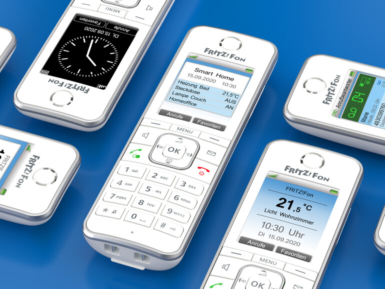 Zur Telefonanlage der Fritzbox bietet AVM auch DECT-Mobilteile an, die auch einige Funktionen des Routers steuern können.