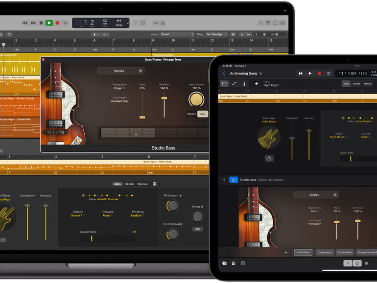 Die KI-­Musiker kommen: Das neue Logic Pro kommt mit einercleveren Begleitautomatik und weiteren Über­raschungen.